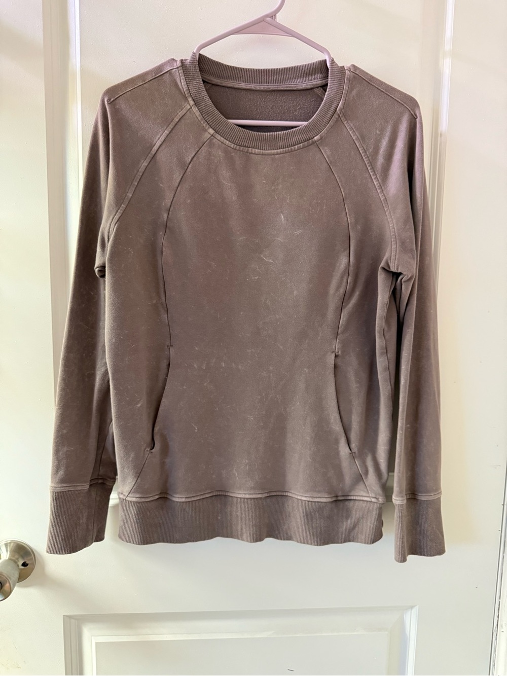 lululemon athletica Brown Taupe Crewneck Sweatshirt